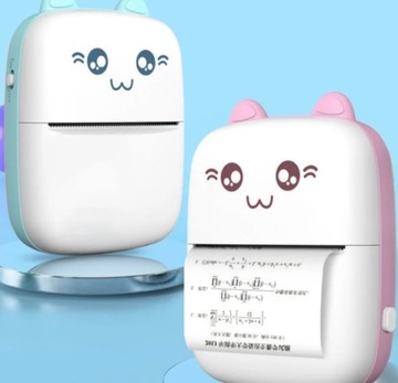 ПОРТАТИВНЫЙ ТЕРМОПРИНТЕР МИНИ-КАРМАННЫЙ PINK CAT BLUETOOTH