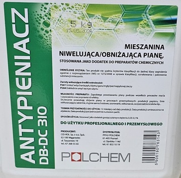 NEUTRALIZATOR PIANY ANTYPIENIACZ 5 kg GASI PIANĘ