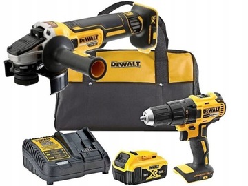 DEWALT WKRĘTARKA DCD777 + SZLIFIERKA DCG405 5Ah