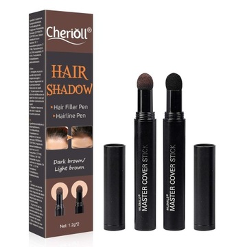 korektor do włos włosów ciemny brąz 2szt Cherioll Hair Shadow Dark Brown