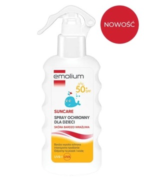 EMOLIUM SUNCARE SPRAY OCHRONNY DLA DZIECI SPF 50+ 175 ml