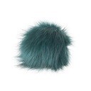 ПОМПОН ДЛЯ ШАПКИ ИЗ ЛИСЬКИ 12СМ, ЧЕРНЫЙ И КРАСНЫЙ