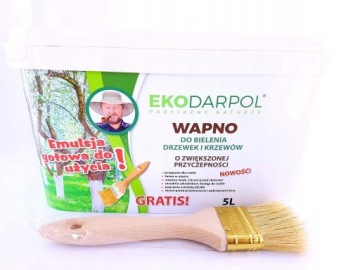 EKODARPOL Wapno эмульсия для отбеливания деревьев 5л + кисть