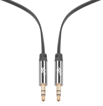 Кабель TB 3,5 мм MiniJack M/M черный 1,2 м