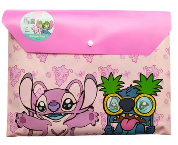 DISNEY piórnik saszetka zestaw przyborów A4 szkolnych STITCH ANDZIA