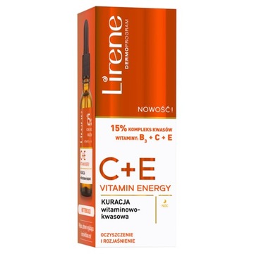 LIRENE C+E VITAMIN ENERGY KURACJA WITAMINOWO-KWASOWA 30 ML.