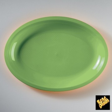 Talerze PP COLORS owalne zielone