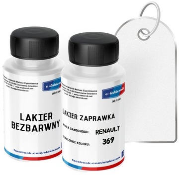 Подкраска + прозрачная краска для подкраски RENAULT DV369 Blanc Glacier