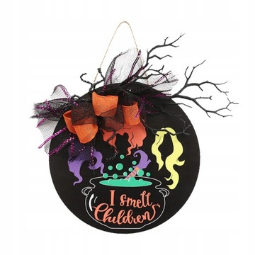 Хэллоуин дверной знак Деревянная вешалка