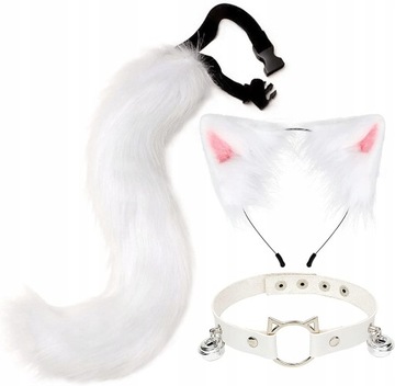 Cat Ears and Tail Cosplay Costume