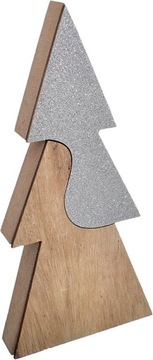 РОЖДЕСТВЕНСКАЯ ЕЛКА ДЕРЕВЯННЫЕ УКРАШЕНИЯ ПРАЗДНИЧНЫЙ ОРНАМЕНТ