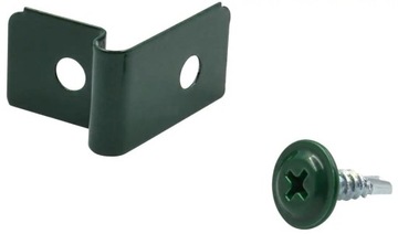 Zapinka Zawijka 1/2 6005 zielony do paneli RAL 6005 100 szt