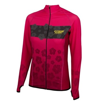 Bluza do biegania Sportowa damska FLOWERS S EXTREME HOBBY