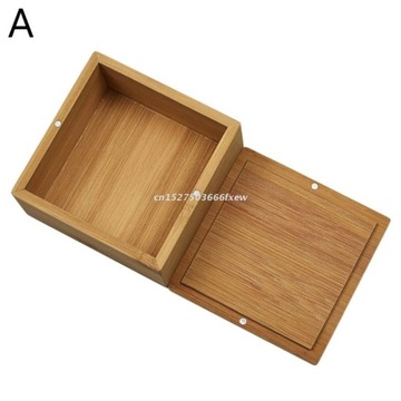 Bamboo Cards Storage Box Desktop Poker Playing Car