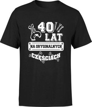 KOSZULKA NA PREZENT DLA NIEGO 40 URODZINY ROZM S MĘSKA T-SHIRT MĘSKI TSHIRT