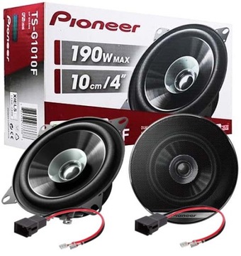 PIONEER MOCNE GŁOŚNIKI SAMOCHODOWE 10cm 100mm 190 WATT + REDUKCJE