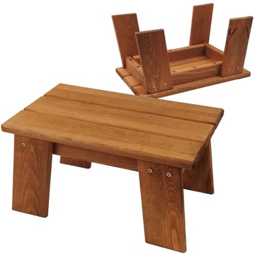 STOŁEK TABORET MAŁY DREWNIANY STOŁECZEK KUCHENNY PODEST RYCZKA