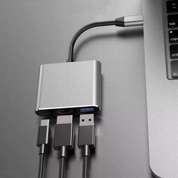 Адаптер USB-C USB 3.1 — HDMI/USB 3.0/USB-C 4K