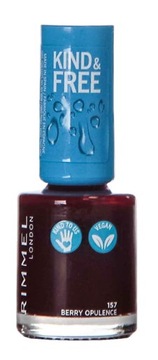 Rimmel Kind & Free wegański lakier do paznokci 157 Berry Opulence 8ml