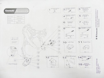 CRASH PAD CRASHPAD GMOL MOCOWANIE KAWASAKI VERSYS