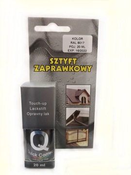 LAKIER sztyft zaprawkowy brązowy farba brąz 20ml