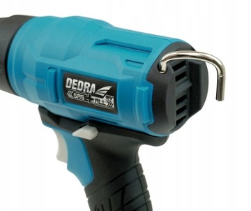 ТЕПЛОВАЯ ПИСТОЛЕТКА АККУМУЛЯТОРНАЯ DEDRA 550°C 18В +3 НАСАДКИ