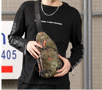 Стильная мужская сумка через плечо, рюкзак, сумка через плечо.