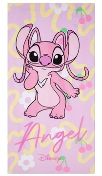 DISNEY ręcznik plażowy kąpielowy ANDZIA STITCH ANGEL 70x140