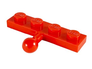 LEGO 3184 Czerwona płytka z kulką 1szt