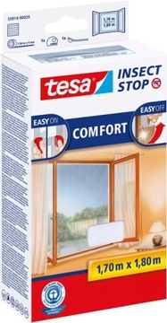 Moskitiera na okno 1,7m x1,8m biała Tesa Comfort