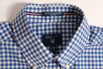 GANT__THE POPLIN GINGHAM__KOSZULA W KRATKĘ LOGO__S