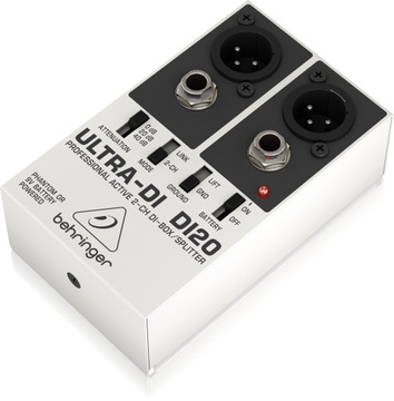 Behringer DI20 DI-Box активный 2-канальный со сплиттером