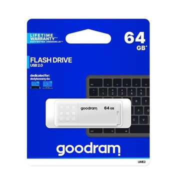 Флэш-накопитель GOODRAM USB 2.0, 64 ГБ памяти UME2