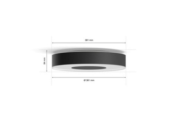Philips Hue Белая и цветовая атмосфера Потолочный светильник Infuse среднего размера