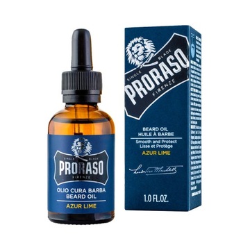 Olejek do brody PRORASO Azur Lime 30ml Beard Oil