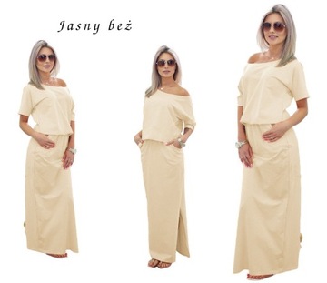 M815 ДЛИННОЕ МАКСИ-платье с карманами