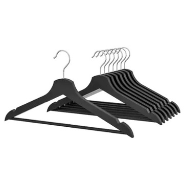 Wieszak IKEA Bumerang, czarny, 43 cm, 8 szt