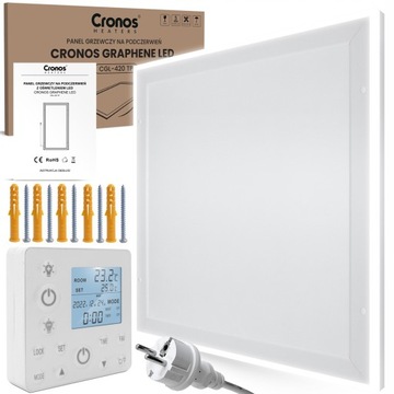 GRZEJNIK NA PODCZERWIEŃ RAMA LED 420W + TERMOSTAT