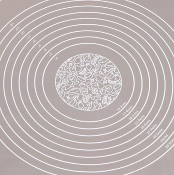 Практичный силиконовый коврик для кондитерской доски 65 x 45 см СИЛИКОНОВЫЙ ВАЛИЦ 38 СМ