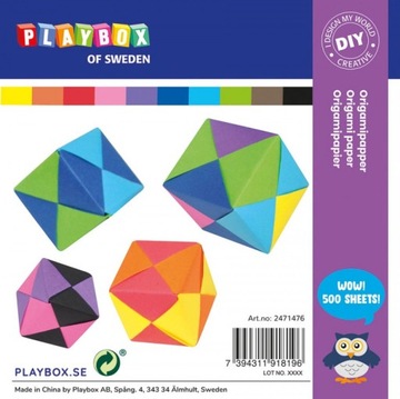 DIY Papier origami 10 kolorów 15x15 cm 70g 500 szt