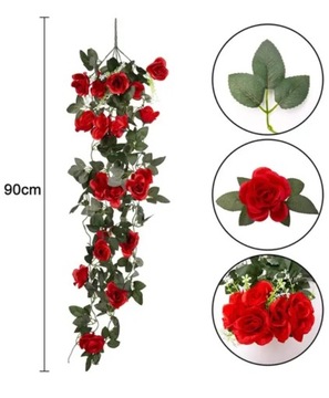 Цветущая роза Искусственные цветы Подвесная гирлянда