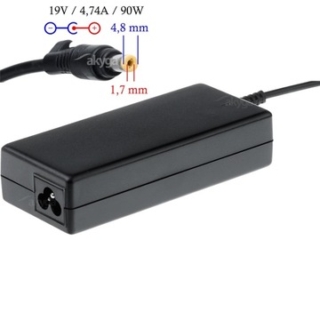 Zasilacz do notebooka 19V/4,74A 90W 4.8x1.7 mm