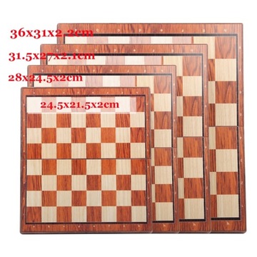 Стильный портативный складной магнитный шахматный набор 36x31 см
