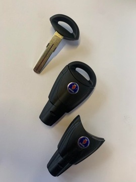 Новый ключ в виде оригинального пульта дистанционного управления SAAB 9-3 II 93 + наконечник, резиновые кнопки