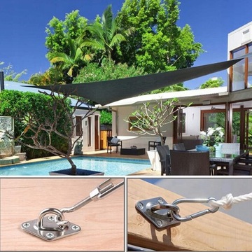 ZESTAW OSPRZĘTU DO MONTAŻU ŻAGLI PRZECIWSŁONECZNYCH STAL NIERDZEWNA