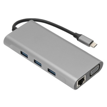 Hub USB C 10 w 1 z 1000M LAN Ethernet i 4K HDMI dla laptopa