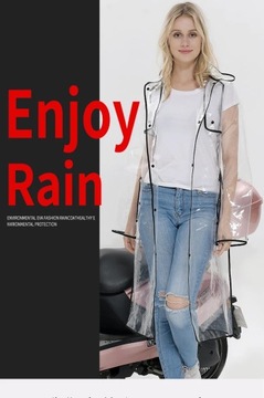 Прозрачный плащ женский плащ велосипедный плащ Regenjas дождевик