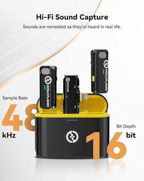 БЕСПРОВОДНОЙ МИКРОФОН LARK C1 DUO НА ЗАЖИМЕ ДЛЯ IPHONE HOLYLAND