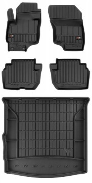 Set 3D gumové rohože Mitsubishi Outlander 3 Phev od roku 2015