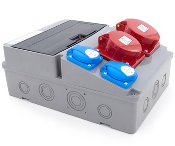 ЗАЩИЩЕННЫЙ РАСПРЕДЕЛИТЕЛЬНЫЙ ЩИТ 32А 16А 5П 230В СЧЕТЧИК